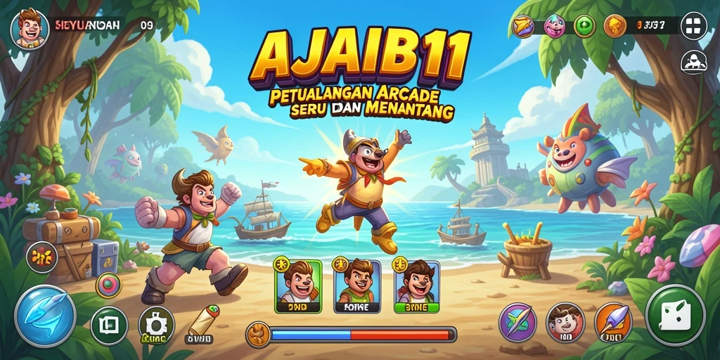 Screenshot AJAIB11 menampilkan aksi menyenangkan dalam gameplay Arcade.