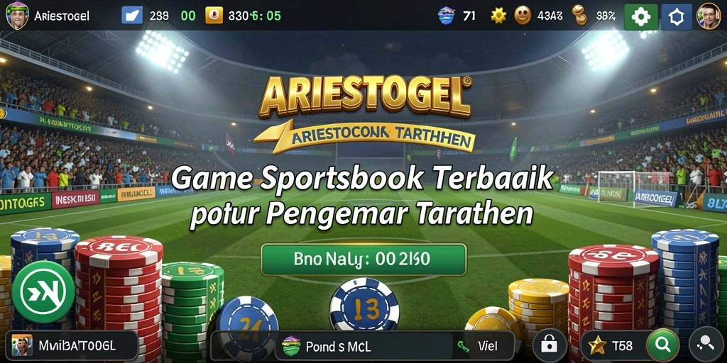 Tampilan screenshot utama ARIESTOGEL yang menunjukkan fitur taruhan yang menarik.