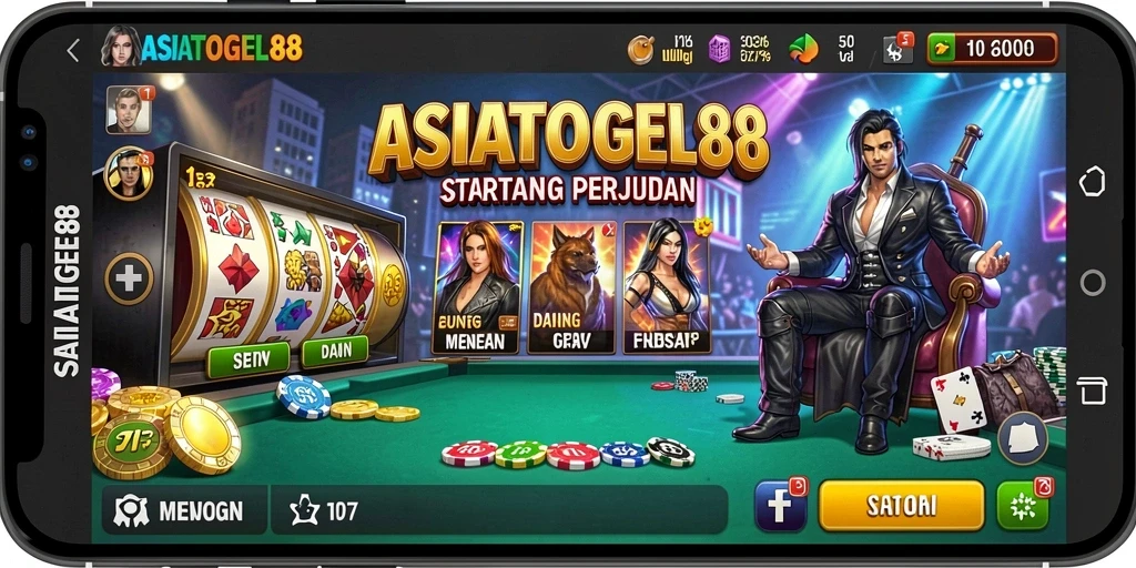 Tangkapan layar utama ASIATOGEL88 menampilkan aksi seru dalam gameplay Strategy.