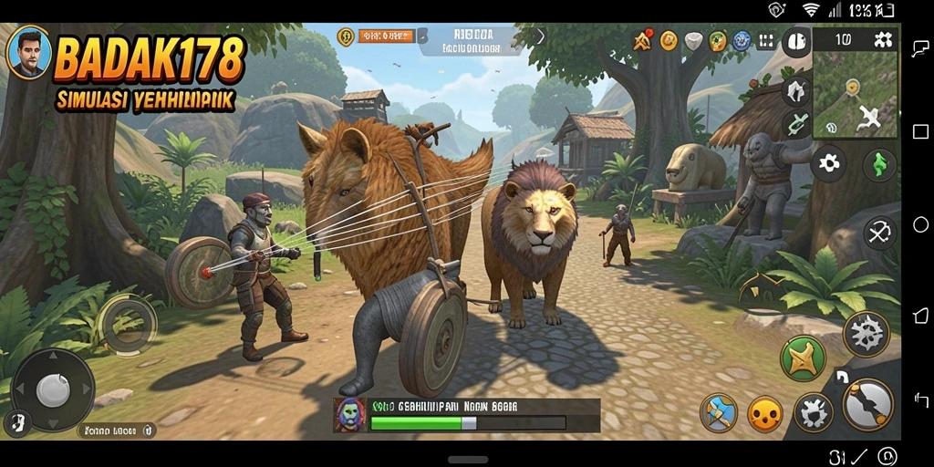 Tampilan menarik dari gameplay simulasi BADAK178 yang imersif.