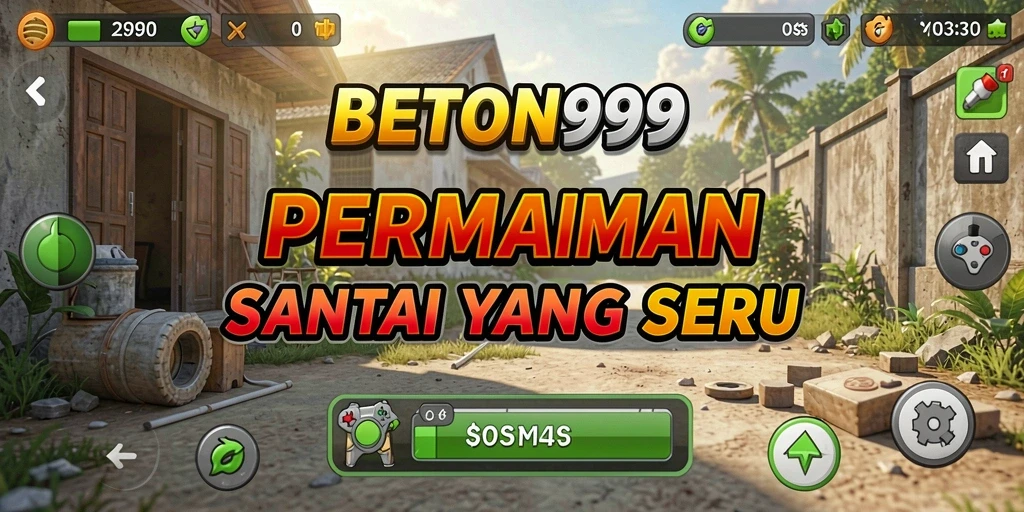 Tampilan gameplay santai dan menenangkan di BETON999.