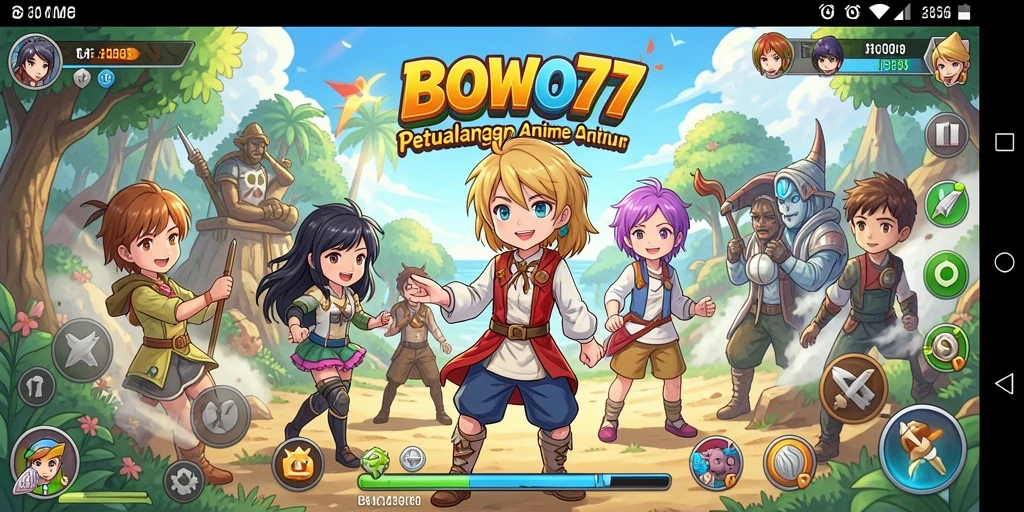 Tampilan gameplay BOWO77 yang memikat dan penuh aksi Anime.