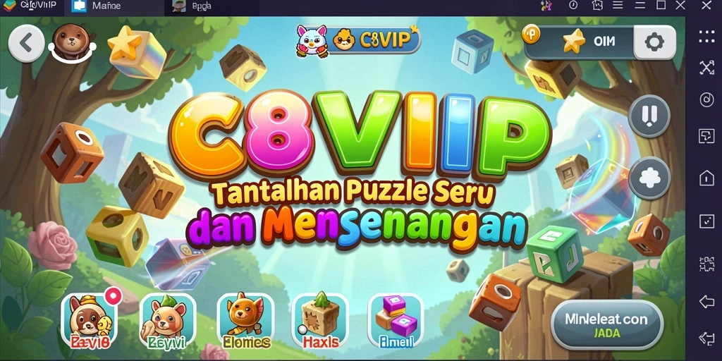 Tampilan gameplay C8VIP dengan tantangan Puzzle yang menarik.