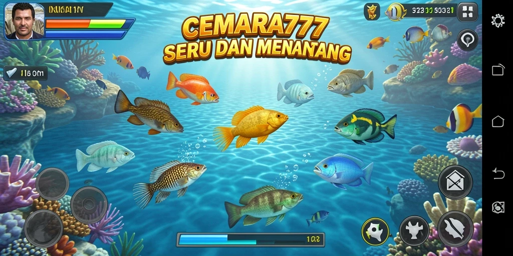 Gameplay seru Tembak Ikan di CEMARA777 dengan grafik menawan.