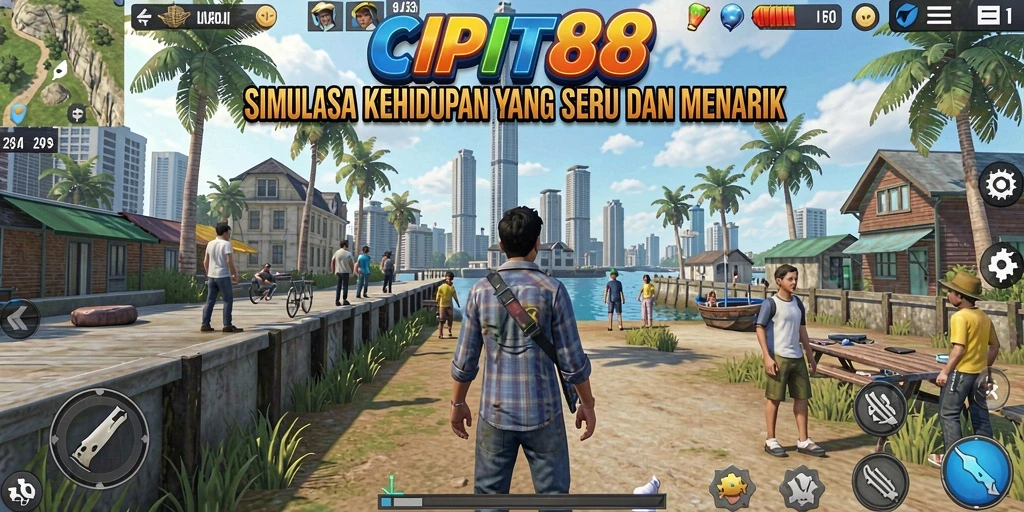 Tampilan gameplay CIPIT88 dengan berbagai aktivitas simulasi yang menarik.
