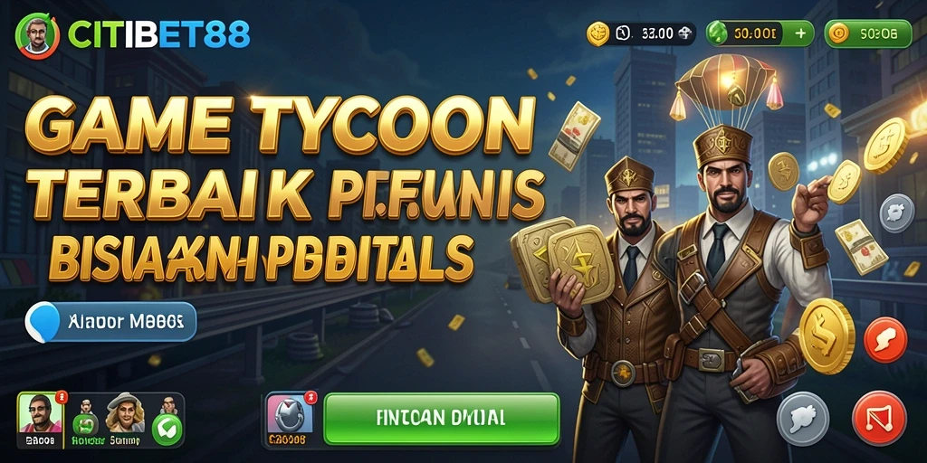 Tampilan gameplay CITIBET88 yang menawan dalam simulasi bisnis Tycoon.