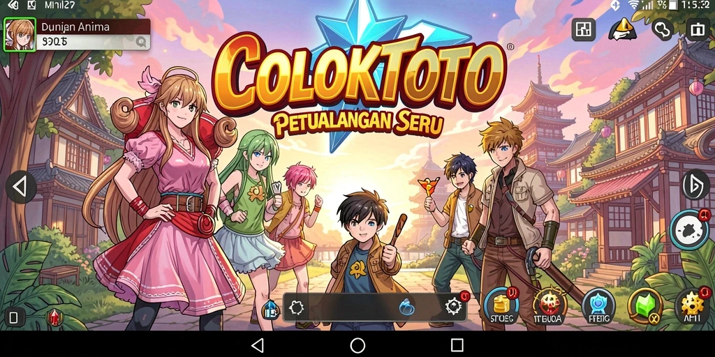 Tampilan gameplay <strong>COLOKTOTO</strong> dengan karakter Anime yang menawan.