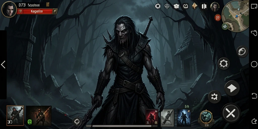 Screenshot utama menampilkan suasana mencekam dari gameplay D73.