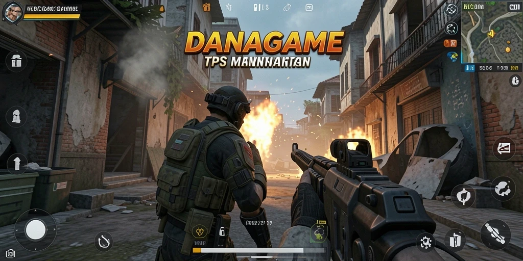 Tampilan seru pertempuran di <strong>DANAGAME</strong> dengan aksi TPS yang mendebarkan.