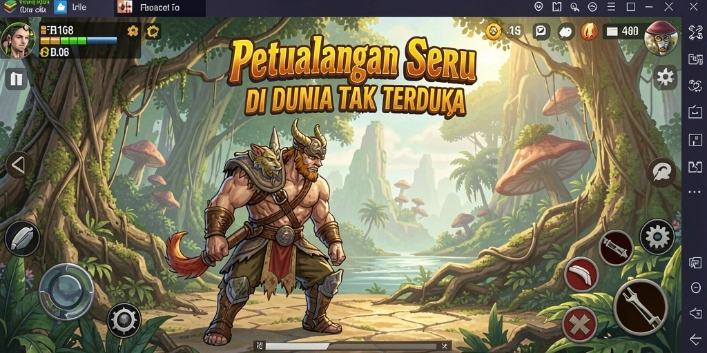 Screenshot utama FB168 menunjukkan gameplay menarik di dunia petualangan.