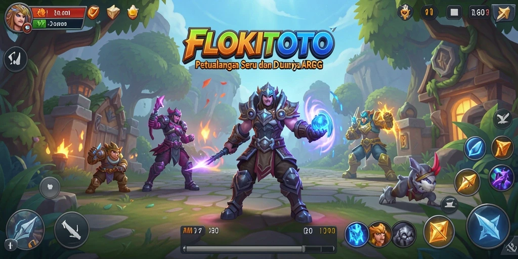 Tangkapan layar menampilkan pertempuran epik dalam permainan ARPG.