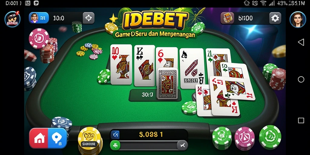 Tampilan gameplay menarik dari IDEBET yang menunjukkan pemain bertanding dalam permainan Domino.