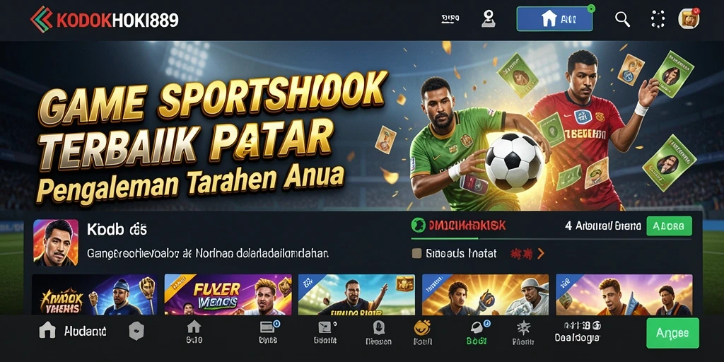 Tampilan menarik dari gameplay Sportsbook KODOKHOKI889.
