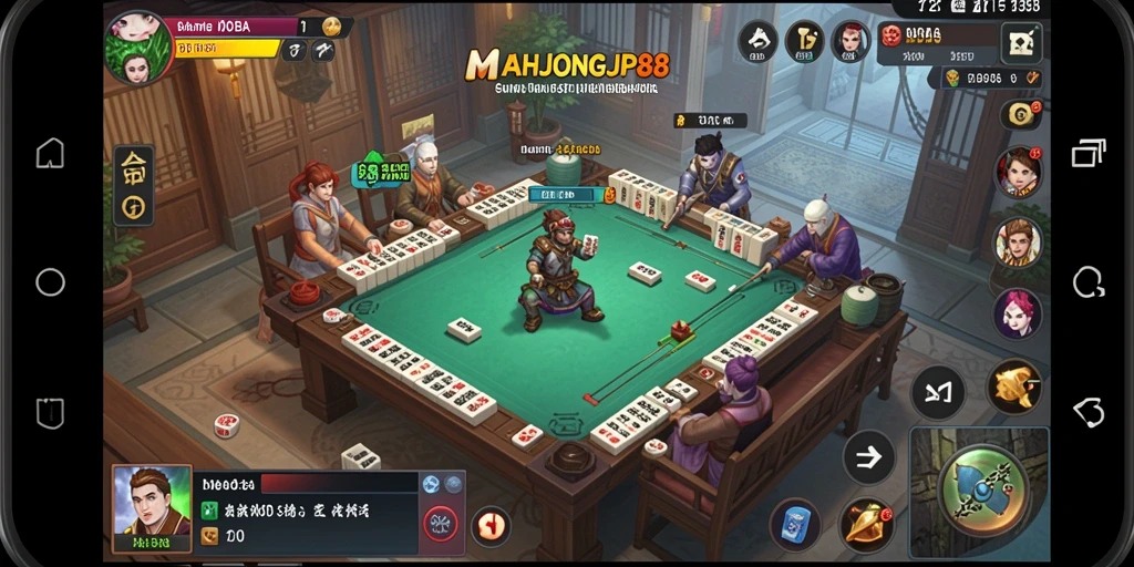 Tampilan gameplay MOBA yang mendebarkan di MAHJONGJP88.