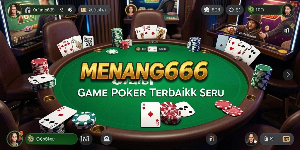 Tampilan gameplay poker yang seru di MENANG666.