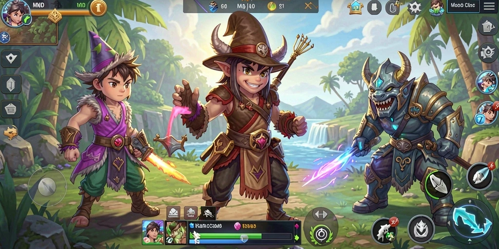 Tampilan gameplay MPOID yang menegangkan dan strategis.
