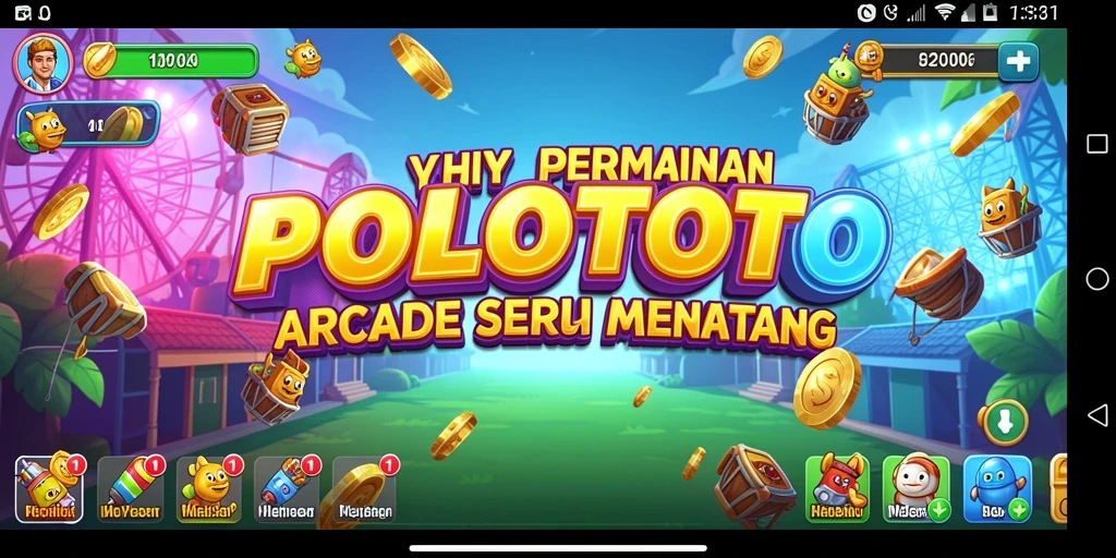 Screenshot utama POLOTOTO menampilkan gameplay seru yang penuh aksi.