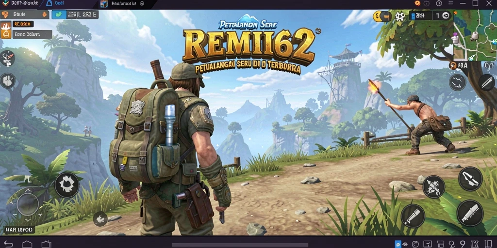Tampilan gameplay REMI62 yang menarik dalam dunia terbuka.