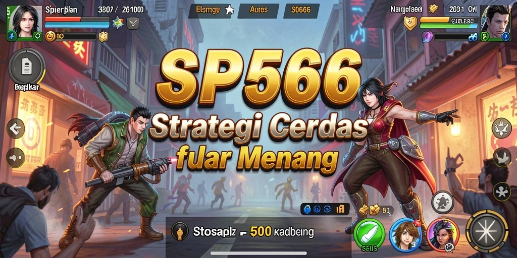 Screenshot utama SP666 menampilkan pertempuran strategis yang mendebarkan.