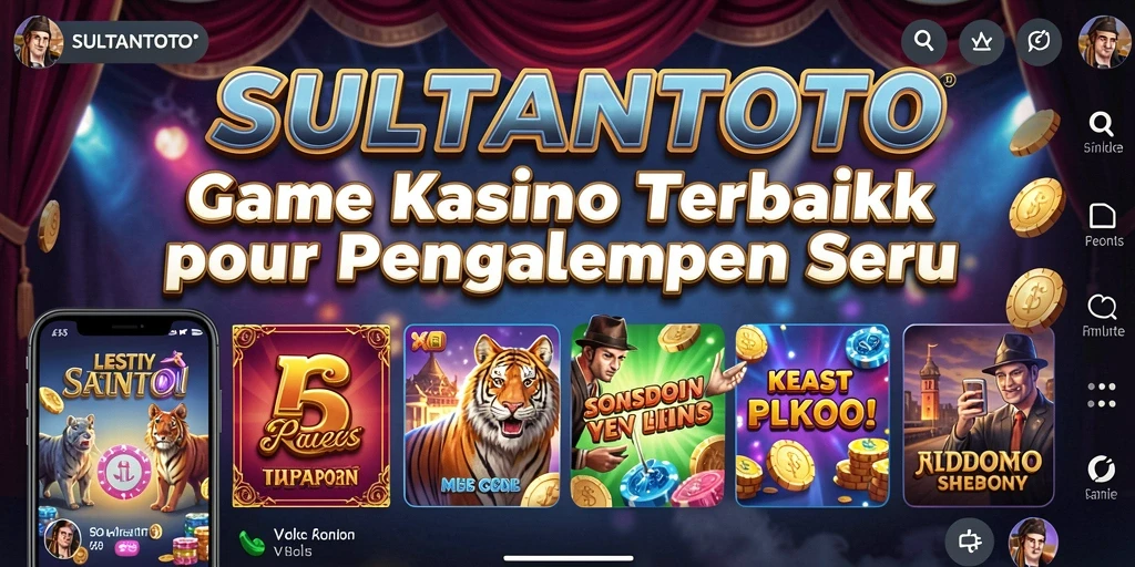 Tampilan screenshot utama SULTANTOTO menampilkan gameplay seru dan grafis menarik.