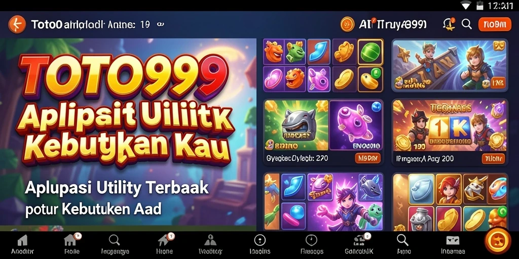 Tampilan utama TOTO99 dengan fitur-fitur Utility yang mengesankan.