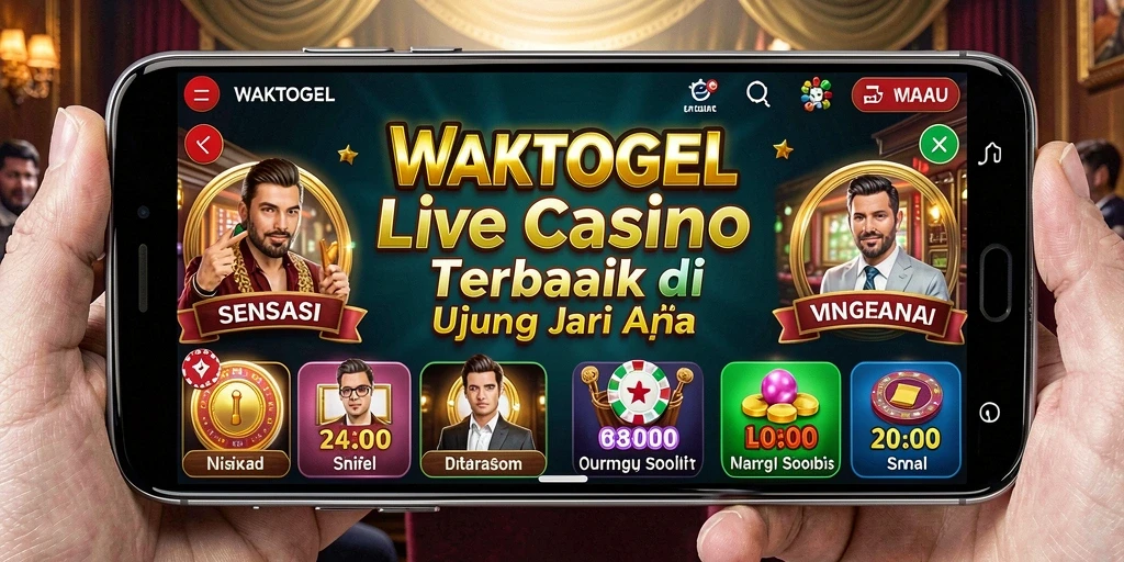 Tampilan gameplay Live Casino yang seru dan interaktif di WAKTOGEL.