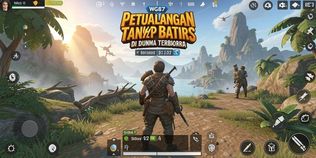Tampilan gameplay yang memukau dari WG87 di dunia terbuka.