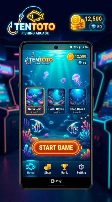 Homepage tentoto dengan tampilan aplikasi yang menarik.